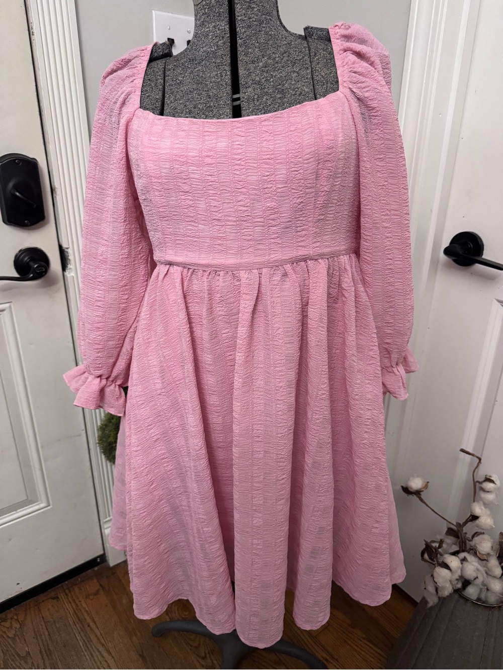 Women’s Altar’d State Textured Crinkle Pink Dress